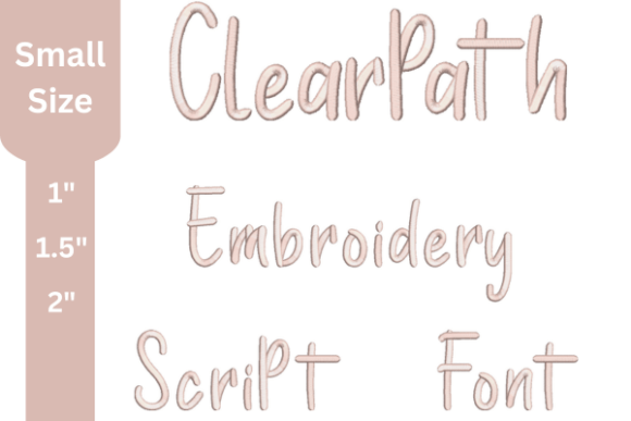 Clear Path Embroidery Font: A Professional Review