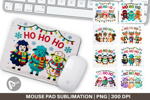 Faux Embroidery Holiday Animal Mouse Pad Review
