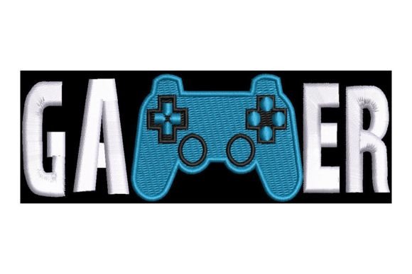 Gamer Text with Controller: Holiday Embroidery Review