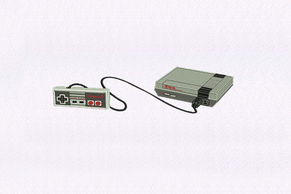 Gaming Console Embroidery for Boutique Apparel