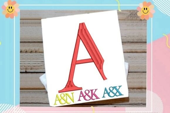 Letter A Split Monogram Logo: Elegant Embroidery Review
