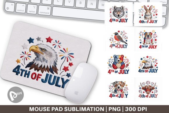 Mouse Pad 4th of July Animal Design Review