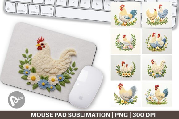 Mouse Pad Chicken Embroidery Review