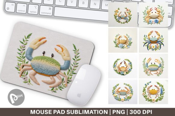 Mouse Pad Hermit Crab Embroidery Review