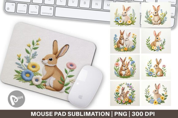 Mouse Pad Rabbit Embroidery Review