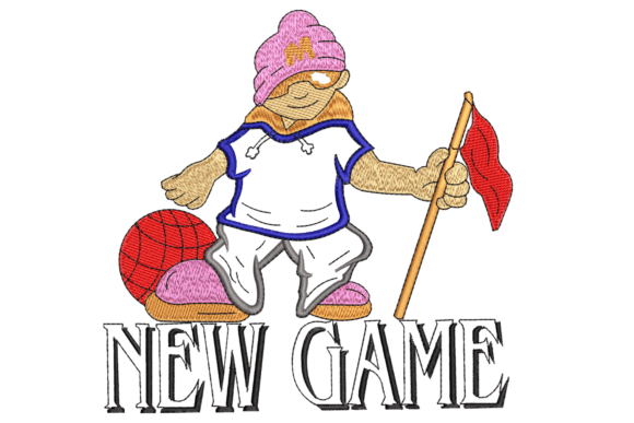 New Game Embroidery Design