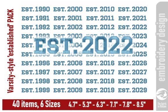 Varsity Established Year Design Bundle Review